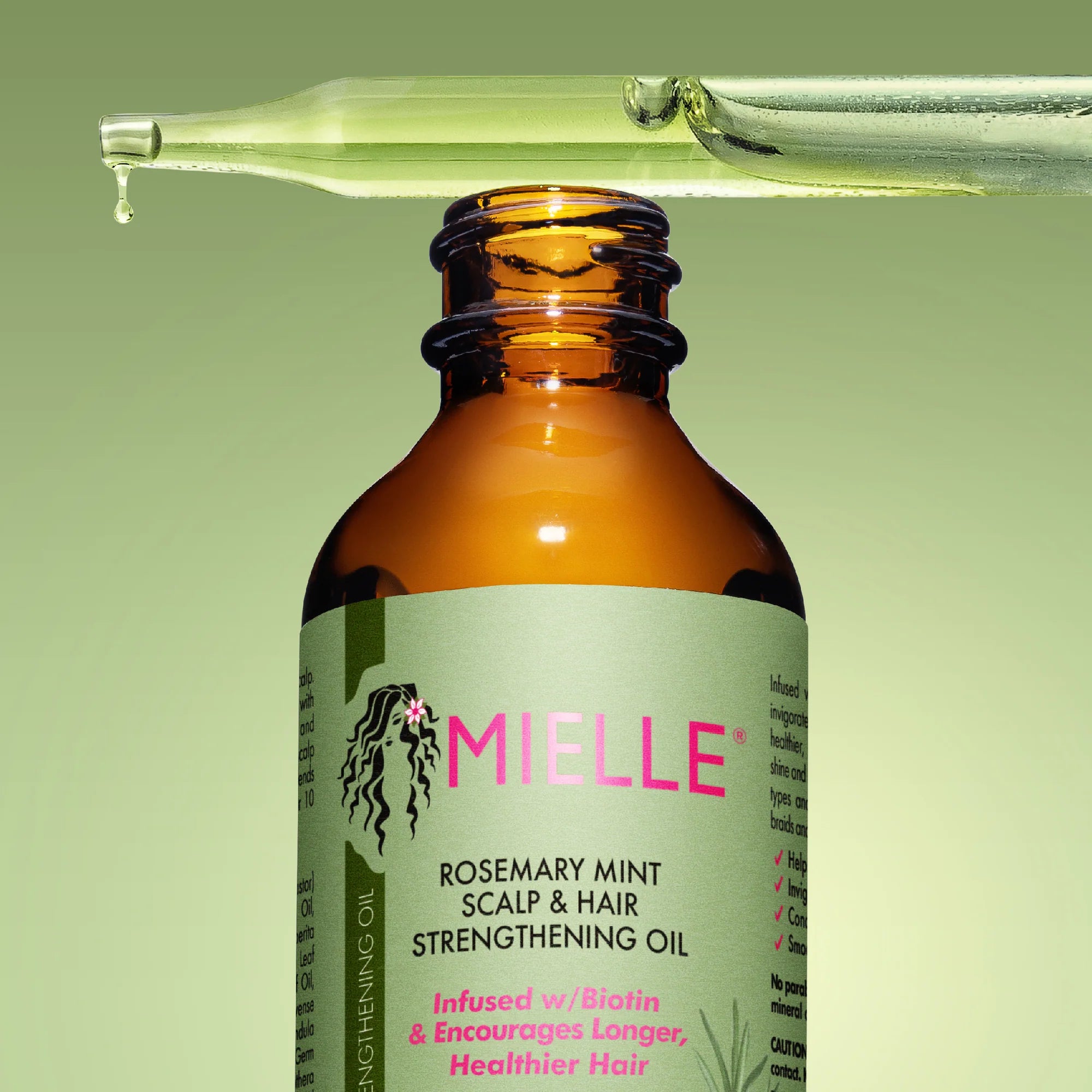 Rosemary Mint Scalp Hair Strengthening Oil Mielle Organics